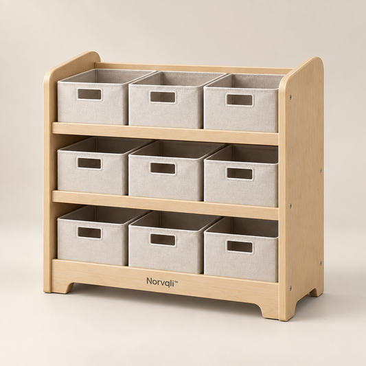 Norvqli™ Multi-Tier Children’s Toy Storage Shelf hero