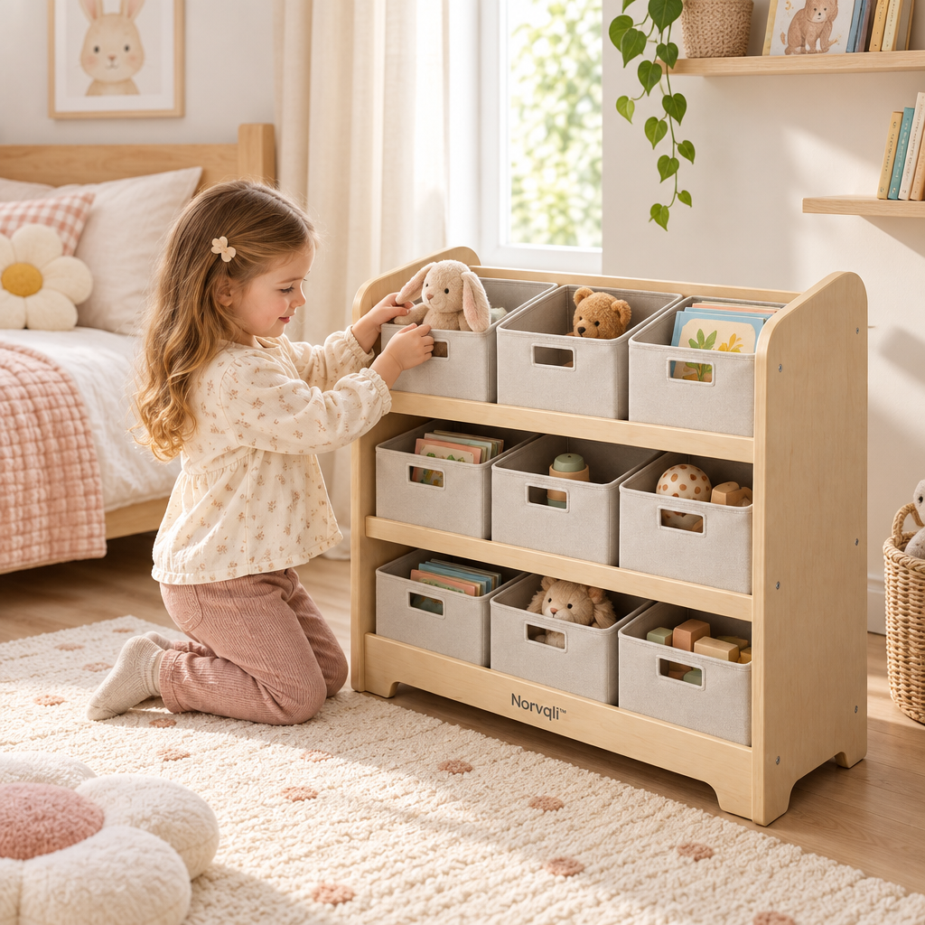 Norvqli™ Multi-Tier Children’s Toy Storage Shelf main image 05