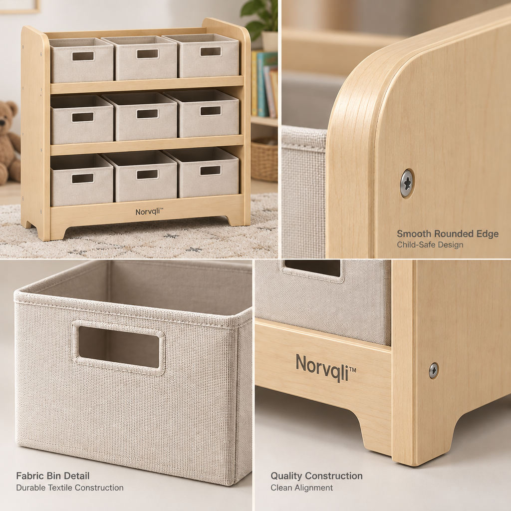 Norvqli™ Multi-Tier Children’s Toy Storage Shelf main image 06