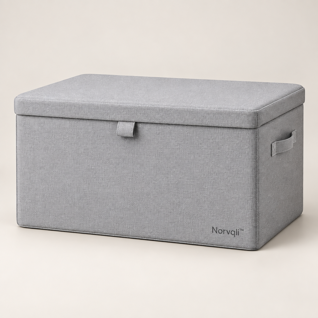 Norvqli™ Large Lidded Toy Storage Box hero