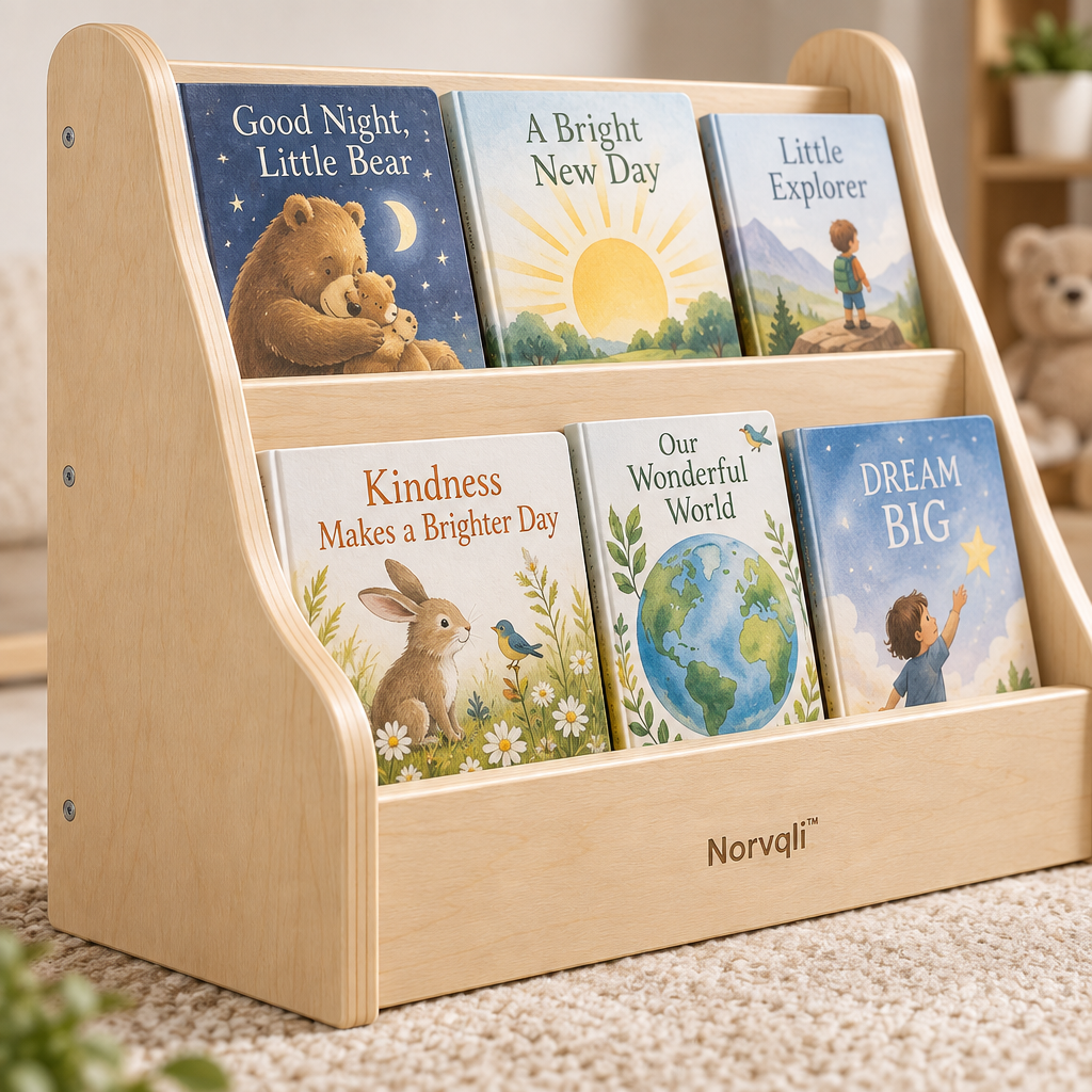 Norvqli™ Children’s Picture Book Display Shelf main image 03