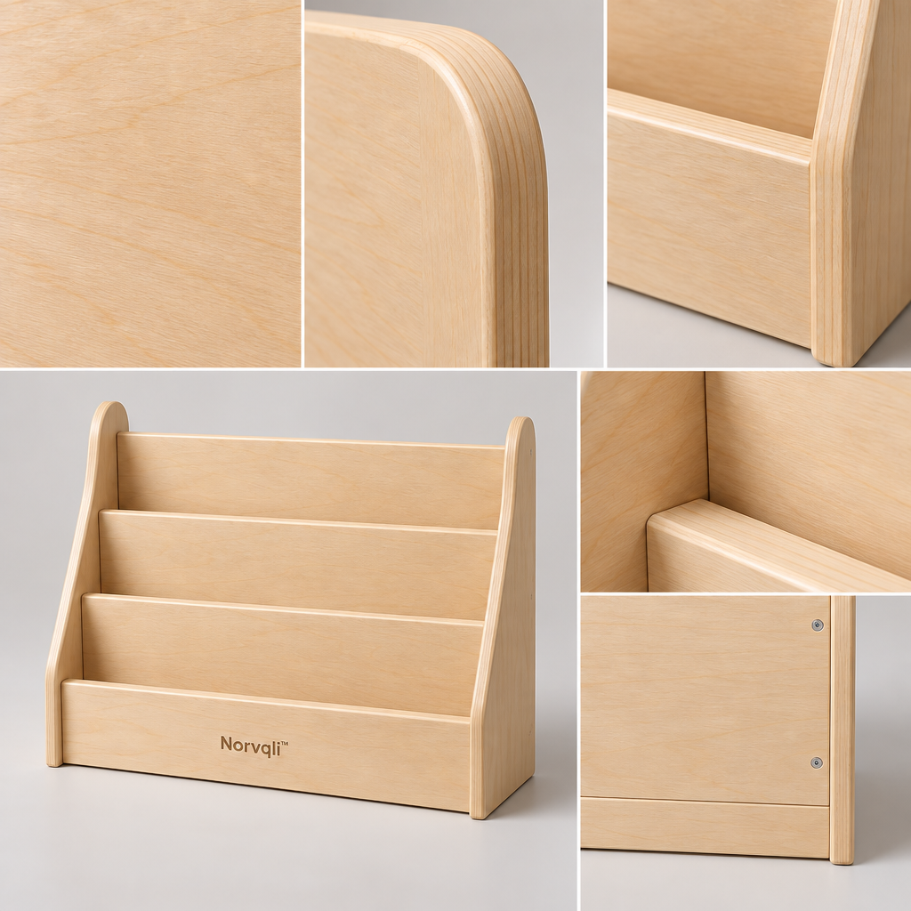 Norvqli™ Children’s Picture Book Display Shelf main image 06