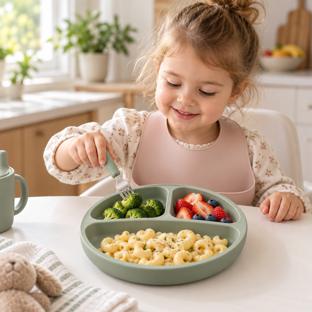 Norvqli™ Non-Slip Compartment Children’s Plate hero