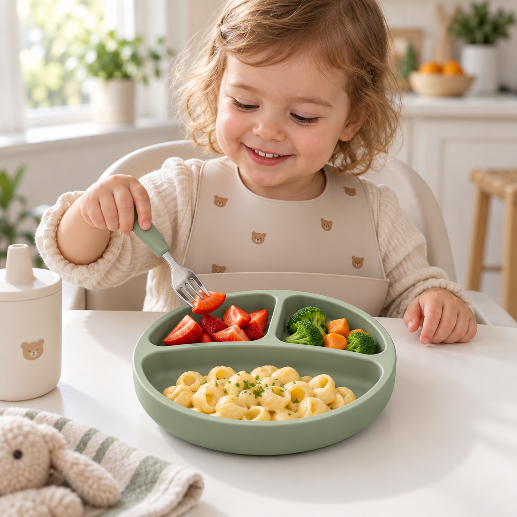 Norvqli™ Non-Slip Compartment Children’s Plate main image 02