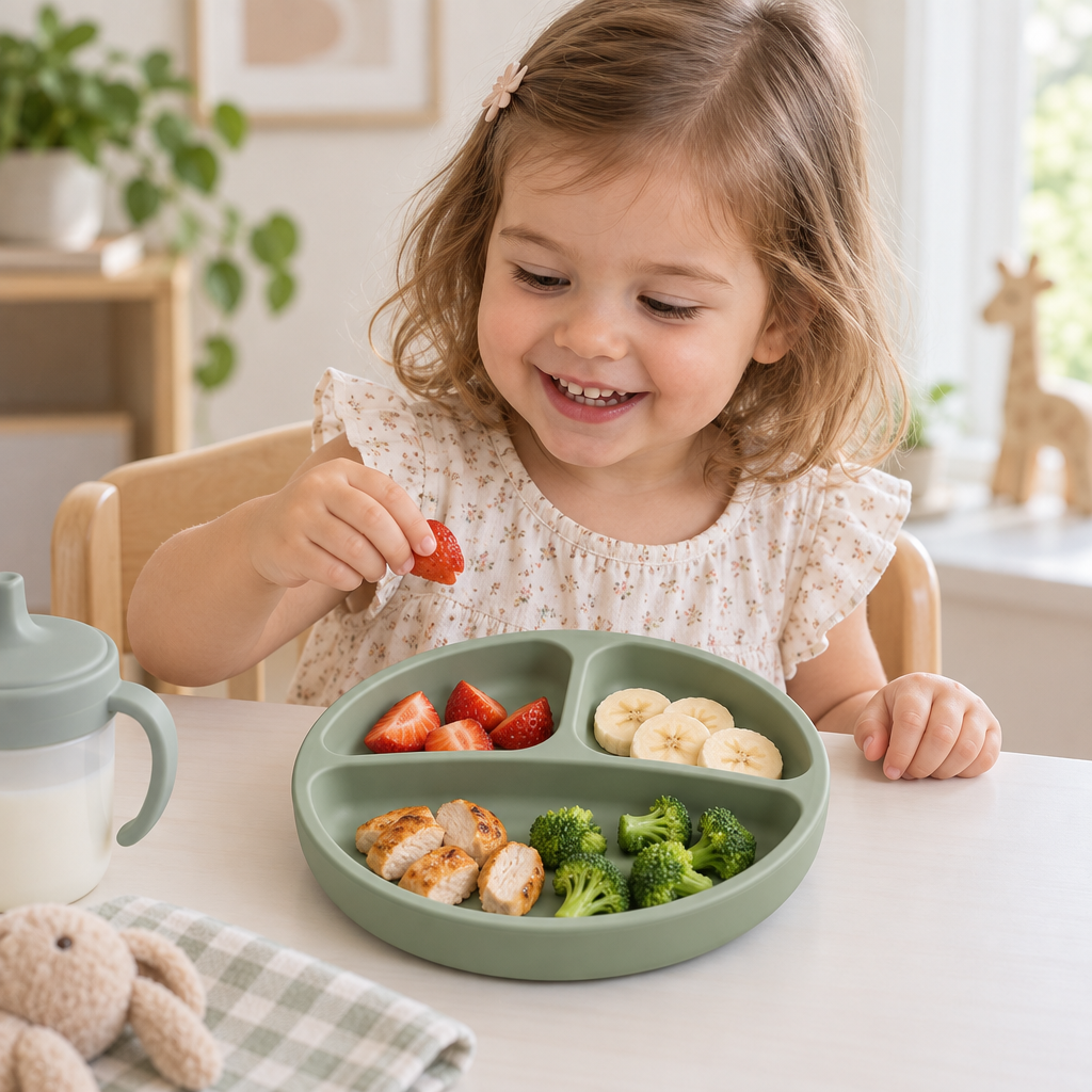Norvqli™ Non-Slip Compartment Children’s Plate main image 04