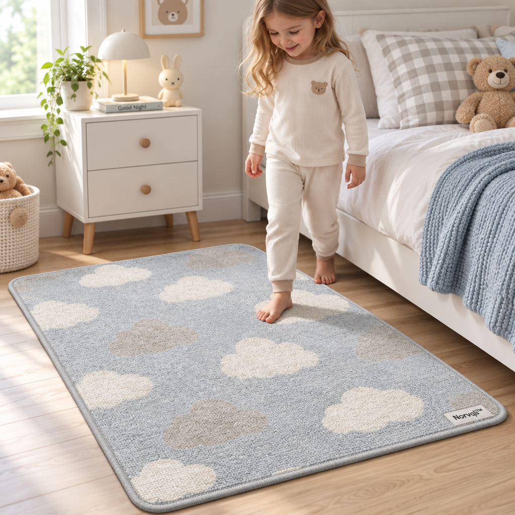 Norvqli™ Soft Children’s Bedside Rug main image 02