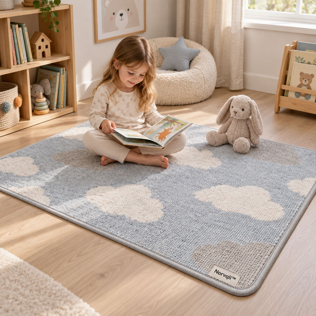 Norvqli™ Soft Children’s Bedside Rug main image 05