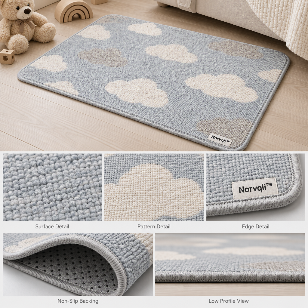 Norvqli™ Soft Children’s Bedside Rug main image 06