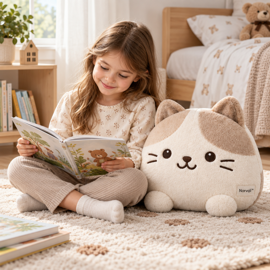 Norvqli™ Cartoon-Shaped Children’s Cushion main image 04