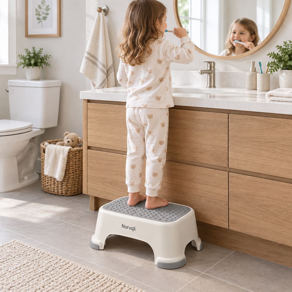Norvqli™ Non-Slip Children’s Bathroom Step Stool main image 05