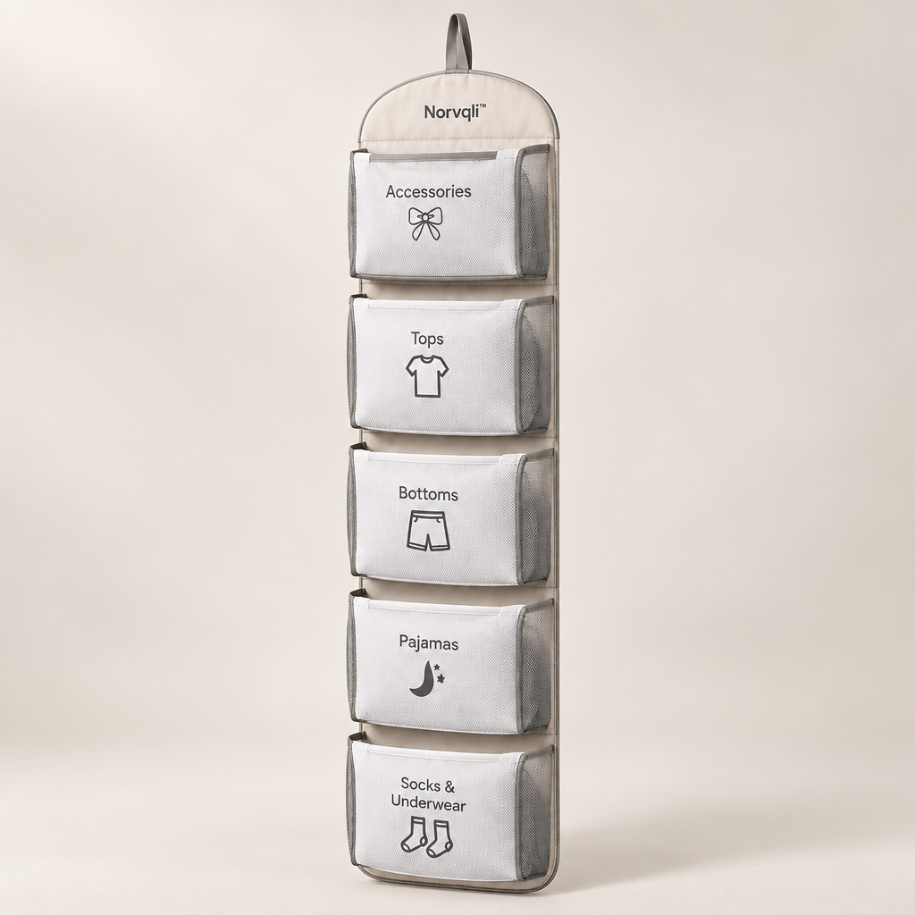 Norvqli™ Children’s Hanging Clothing Organizer hero