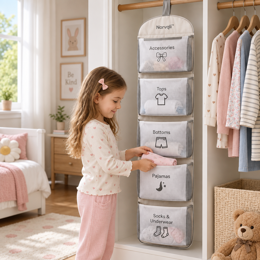 Norvqli™ Children’s Hanging Clothing Organizer main image 04